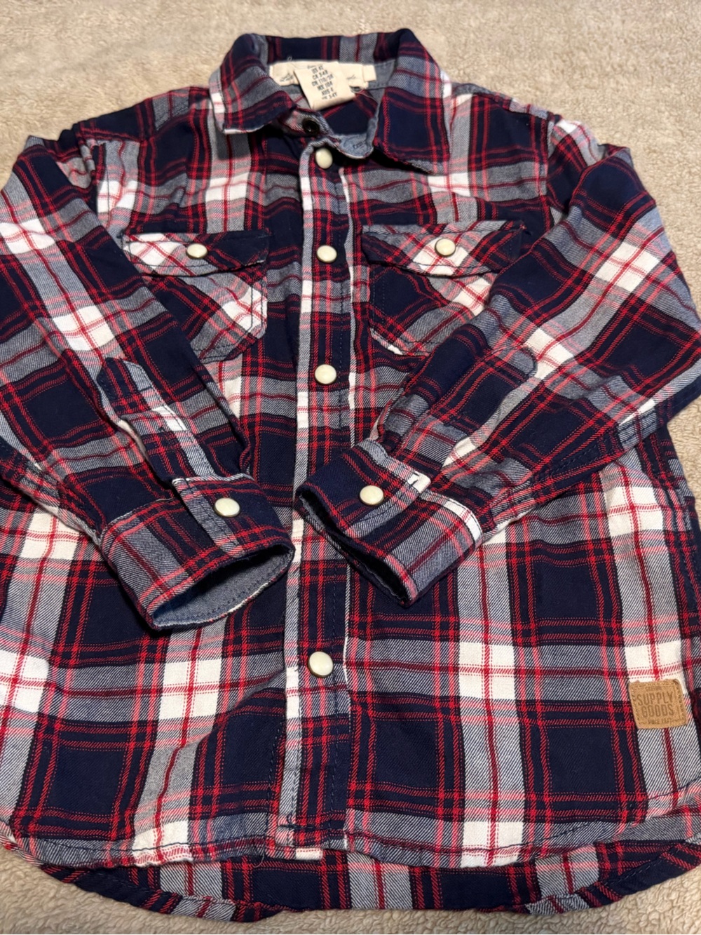 L.O.G.G. by H&M 4T Plaid Flannel
